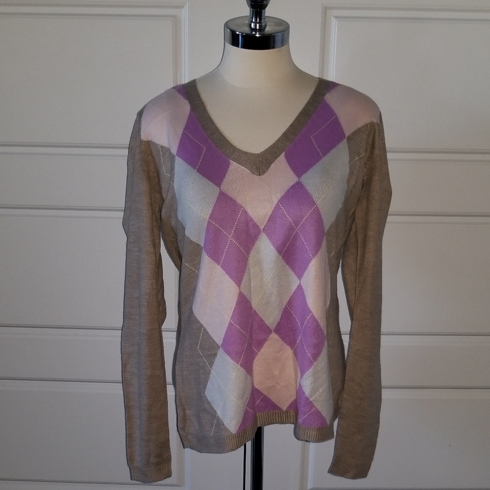 Women's Classic Argyle Sweater
